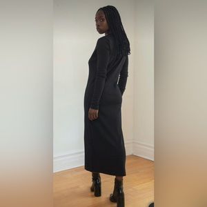 Kotn Long Sleeve Black Midi Dress